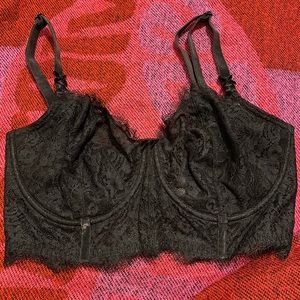 Victoria’s Secret Black Lace Bustier